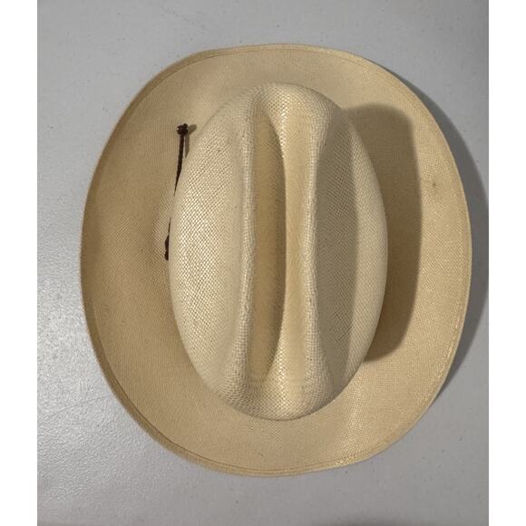 Resistol Genuine Shantung Hat Mens Self Conforming Western Cowboy 7 - Picture 7 of 8